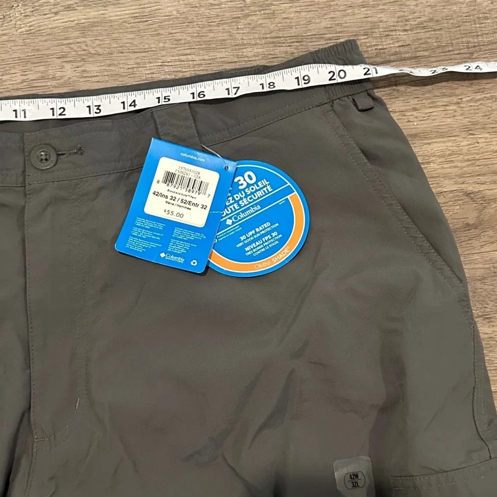 Columbia Mens Blood and Guts III Pant Grey 42x32 FM8281-028 Fishing Hiking NEW